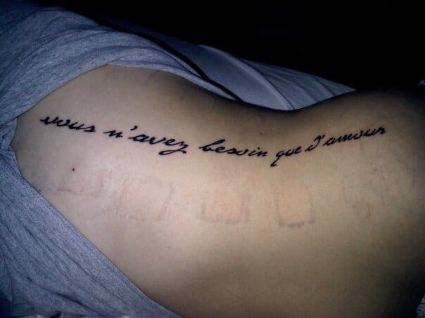 phrase pour tatouage en francais