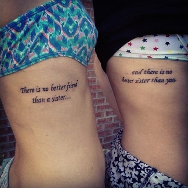 phrase sur la famille tatouage