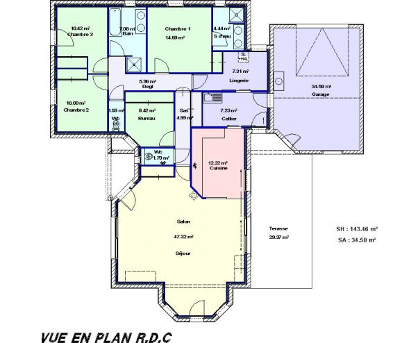 exemple de plan de construction de maison