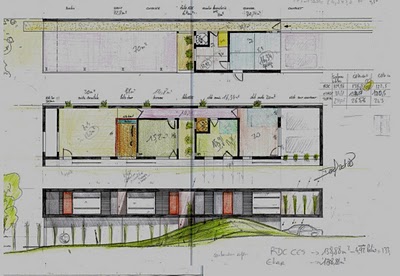 idée plan maison en longueur