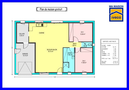 plan de construction gratuit maison