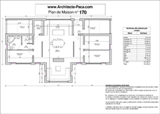 plan maison architecte plain pied